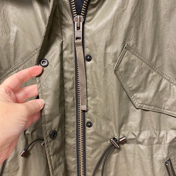 🎉HP🎉  NWT SAM New York Thinsulate parka with natural coyote edged hood, size L - Picture 4 of 16